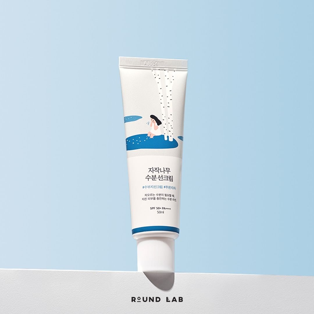 ROUND LAB BIRCH JUICE MOISTURIZING SUN CREAM SPF50+ PA++++ - Jevy K-Beauty & Skincare