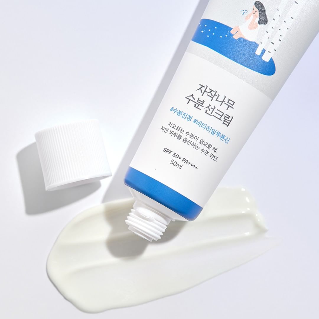 ROUND LAB BIRCH JUICE MOISTURIZING SUN CREAM SPF50+ PA++++ - Jevy K-Beauty & Skincare