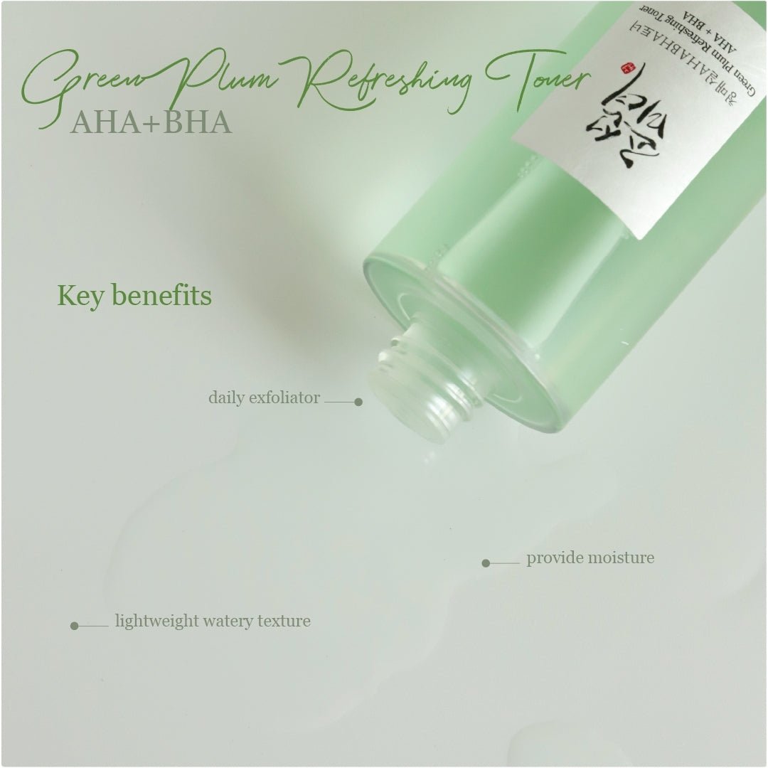 Beauty of Joseon Green Plum Refreshing Toner : AHA + BHA - Jevy K-Beauty & Skincare