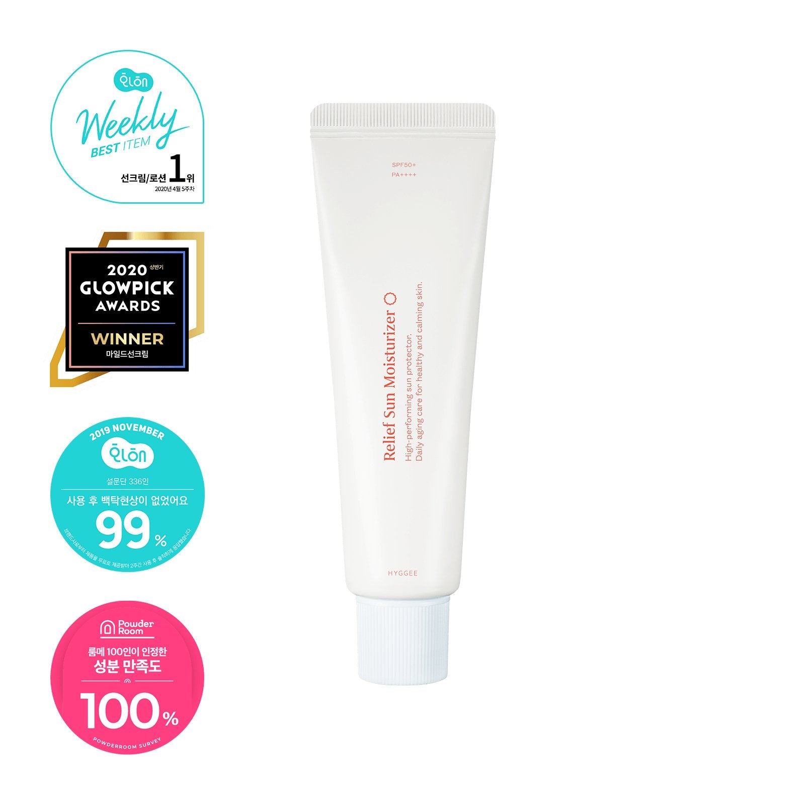 Hyggee Relief Sun Moisturizer SPF50+ PA++++ - Jevy K-Beauty & Skincare