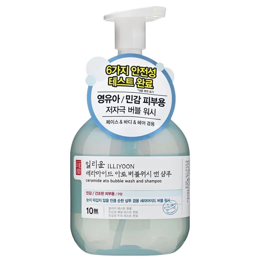 [ILLIYOON] Ceramide Ato Bubble Wash and Shampoo - Jevy K-Beauty & Skincare
