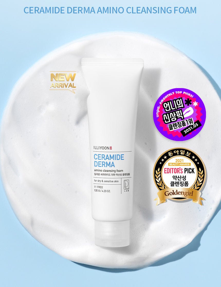 ILLIYOON Ceramide Derma Amino Cleansing Foam - Jevy K-Beauty & Skincare