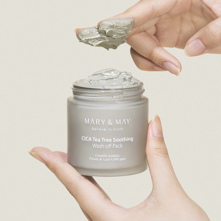 [Mary&May] CICA TeaTree Soothing Wash off Pack 125g - Jevy K-Beauty & Skincare