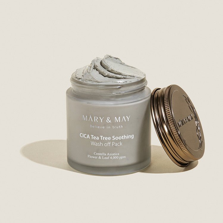 [Mary&May] CICA TeaTree Soothing Wash off Pack 125g - Jevy K-Beauty & Skincare