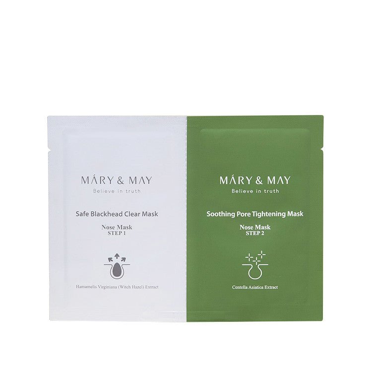 [Mary&May] Daily Safe Black Head Clear Nose Mask (10EA) - Jevy K-Beauty & Skincare